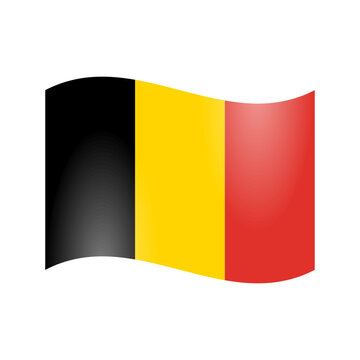 The national flag of Belgium
