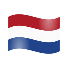 The national flag of the Netherlands