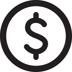 Money dollar coin icon