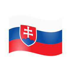 The national flag of the Slovak Republic