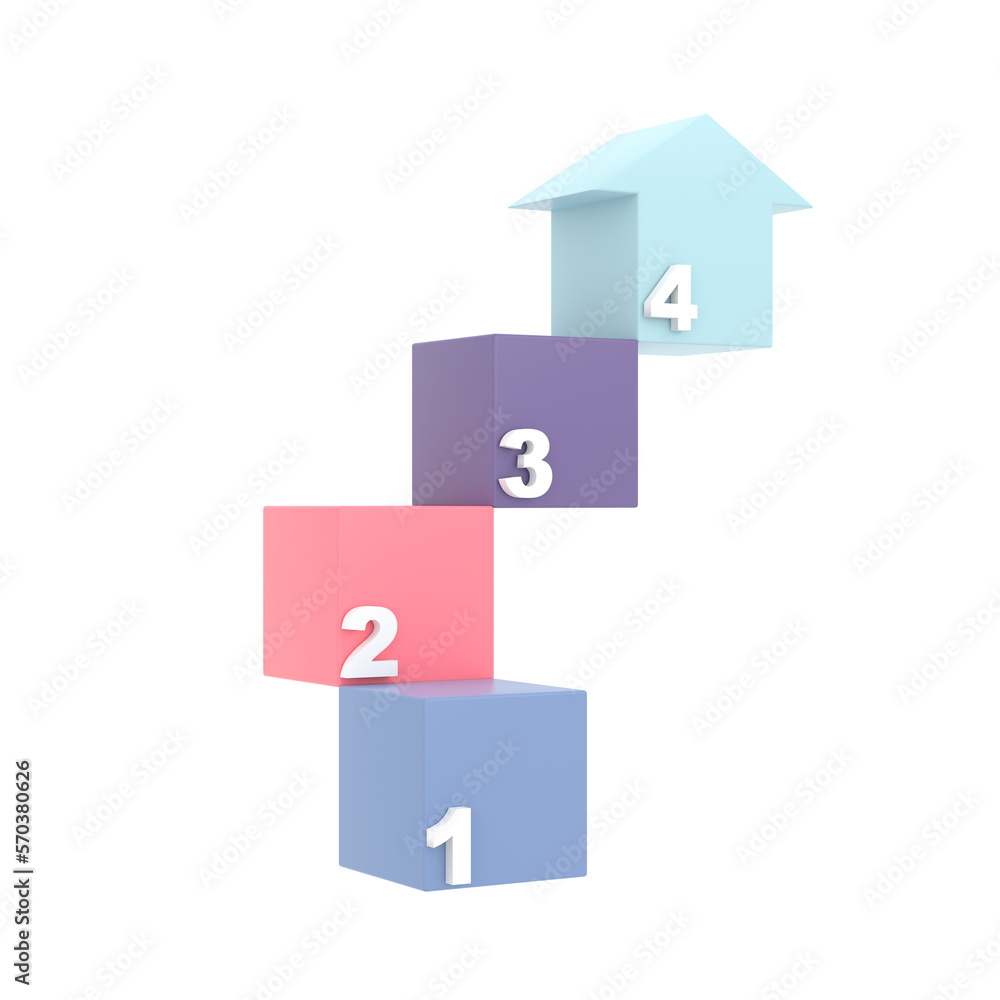 Poster infographic chart template in modern style in an arrow shape
