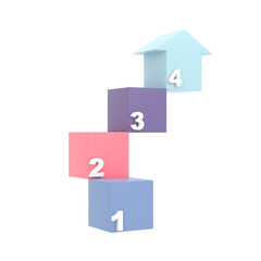 infographic chart template in modern style in an arrow shape