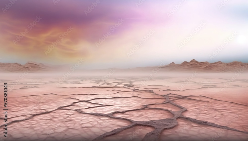 Poster a picture of a desert with a sky in the background and a few clouds in the sky above it and a few mo