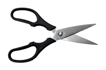Old retro tailor's scissors on a white background. Scissors for the work of a seamstress or fashion designer