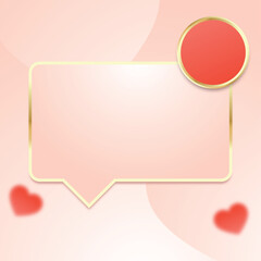 Obraz na płótnie Canvas Romantic message box illustration