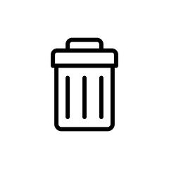 Delete icon isolated on black. Delete symbol suitable for graphic design and websites on a white background.