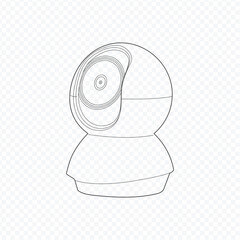 Web Cam Outline Vector Art