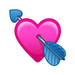 Heart pierced by an arrow Large size of emoji romance icon