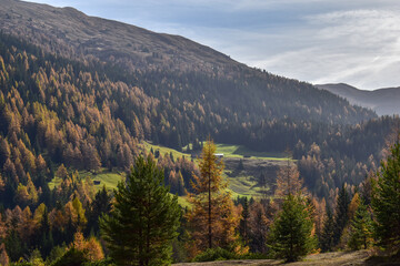 View of the mountain region Nordkette near Innsbruck in Austria