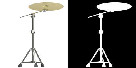Fototapeta na wymiar 3D rendering illustration of a ride cymbal