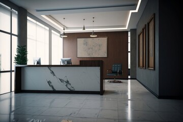 Corporate reception design