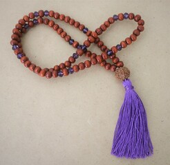 beads on a white background