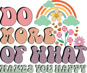 Retro Positive Vibes Design