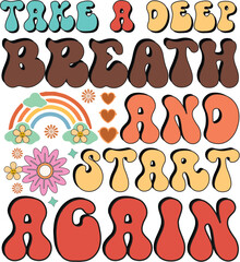 Retro Positive Vibes Design