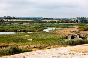 Bunkers of Batterie de Caqueret, Vicq-sur-Mer, Normandy, France