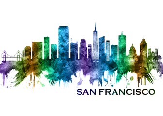 Obraz premium San Francisco California Skyline