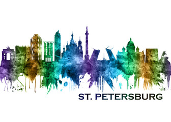 St. Petersburg Russia Skyline