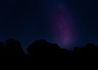 Night sky over Raeford North Carolina