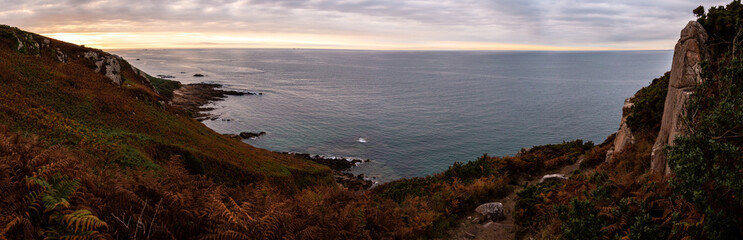 Falaise de Beg an Fry Panorama, Brittany, France