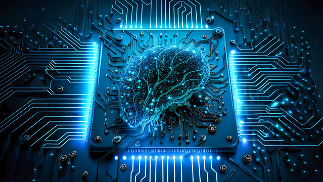Artificial Intelligence - Computer Processor - Abstract - Generative AI