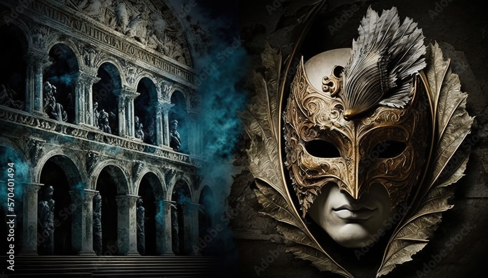 Aufkleber a mask and a building with smoke coming out of the windows and a picture of a building with smoke co