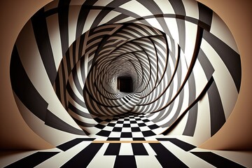 The Mystical Maze of Wonder - A Journey Through the Illusion Room Generative AI	