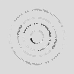 Abstract circle sci-fi futuristic technology innovation concept background