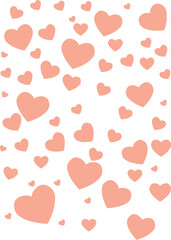 seamless pattern with hearts suitable for valentine