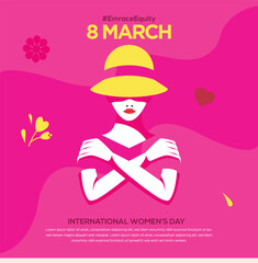EmbraceEquity. International Women's Day banner.
