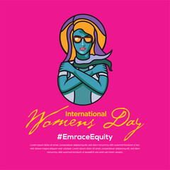 EmbraceEquity. International Women's Day banner.
