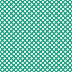 Polka dot seamless pattern. Simple minimal design print, polka dots green background, tile. For home decor, fabric textile pattern, postcard, wrapping paper, wallpaper