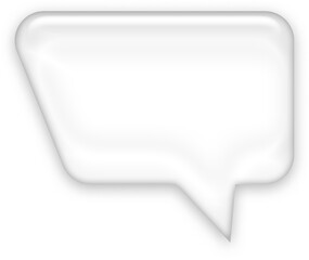 White Glow Speech Bubble