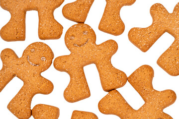 sugar cookies - little men on a white background