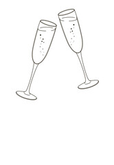 two glasses of champagne © alessia