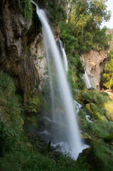 Fototapeta na wymiar waterfall over cliff, long exposure