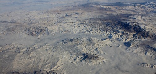 View towards Owyhee River and Jackson Creek Canyon at 35,000 feet