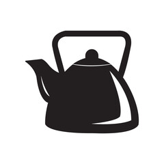 teapot icon logo vector design template