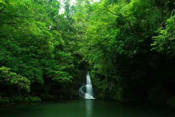 沖縄県西表島アダナデの滝