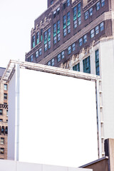 Obraz premium Blank billboard in downtown New York City. 