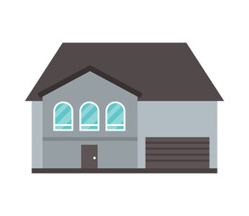 house on white background