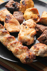 close up of Seekh Kaba on a plate 