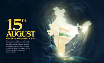 26 January- Happy Republic Day of India celebration. 3d illustration