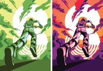 4 four and 6 sixer, art, ball, batsman, batsman vector, bowler vector, celebrating, champion, championship, character, competition, competitive, competitive sport, creative, cricket vector, cricketer,