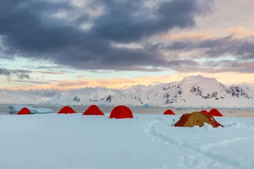 Tuinposter Winter Camping at Portal Point Antarctica © Rob Schultz