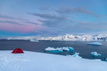 Winter Camping at Portal Point Antarctica