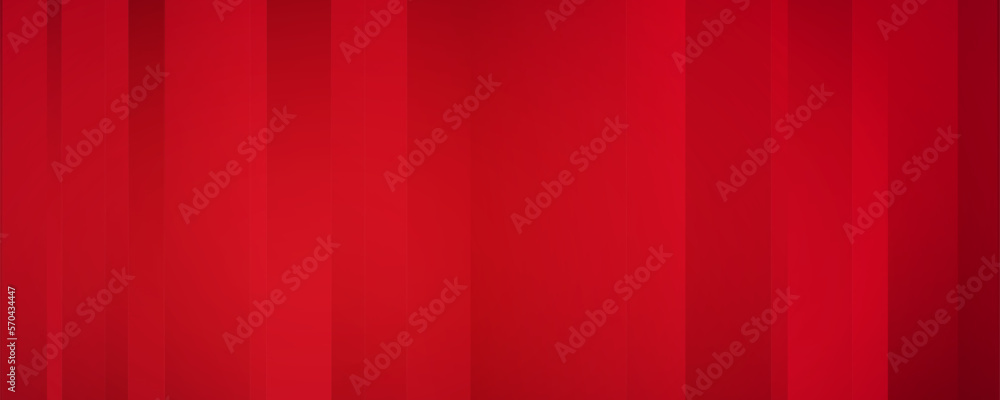 Poster Abstract Red and Ruby Colored Background with Vertical Stripes. Vector Geometric Minimal Pattern. Modern Sleek Texture