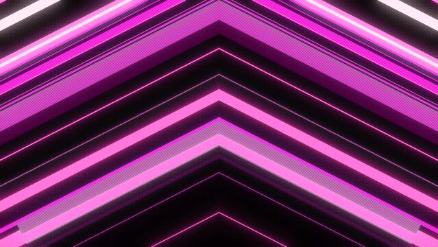 Colorful geometric composition with dynamic lines neon colored. 