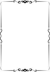vector frames black on a white background