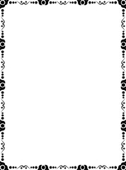 vector frames black on a white background