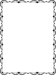 vector frames black on a white background